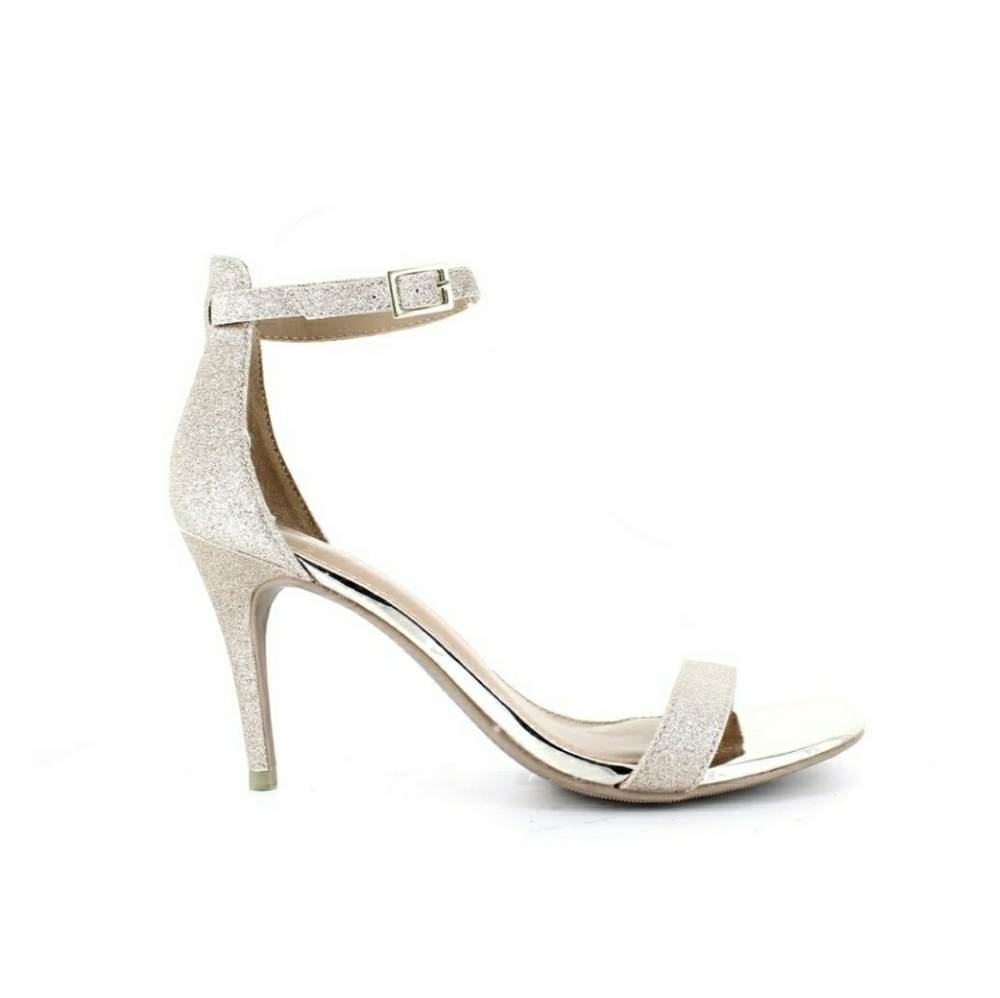 Material Girl Women's Metallic Blaire 12 SandalsS - Picture 1 of 8